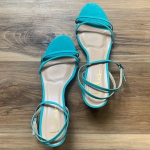 Lulu Block Wedge Sandals